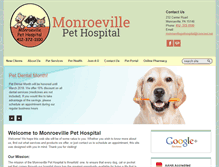 Tablet Screenshot of monroeville-pet-hospital.com